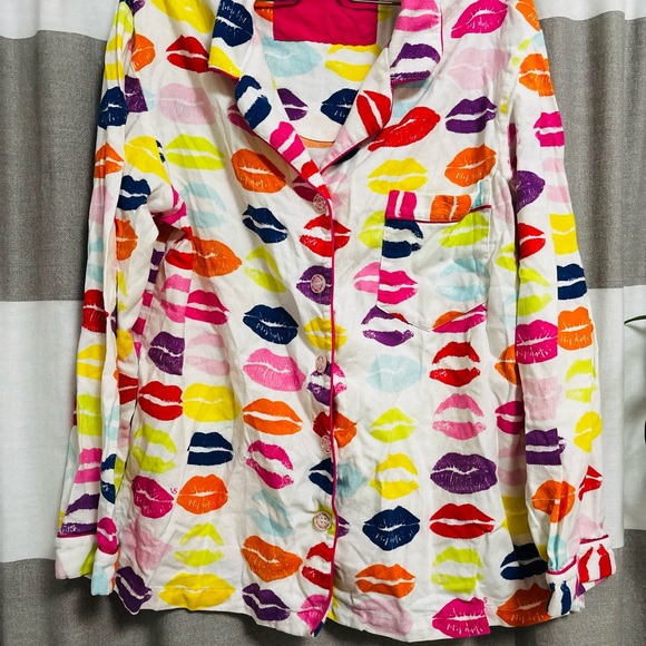 Colorful Lip Print PJ set - Picture 1 of 6